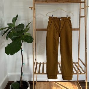 Everlane Straight Leg Crop High Waist Pants